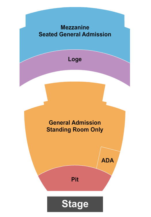 Reserved seating chart for The Wiltern